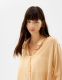 Oversize-Langarmhemd im rustikalen Look